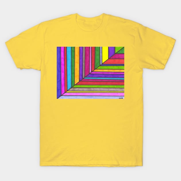 Diagonal T-Shirt by I Nita Bit Of Color
